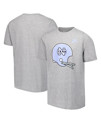 Nike Big Boys and Girls Heather Gray North Carolina Tar Heels Helmet T-Shirt