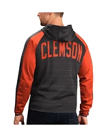 G-iii Sports by Carl Banks Men's Black Clemson Tigers Neutral Zone Raglan Full-Zip Track Hoodie Jacket