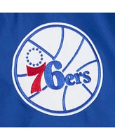 Mitchell & Ness Men's Royal Philadelphia 76ers Team Origins Anorak Quarter-Zip Pullover Hoodie