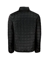 Cutter & Buck Men's Black Buffalo Bills Rainier PrimaLoft Eco Insulated Full-Zip Puffer Jacket