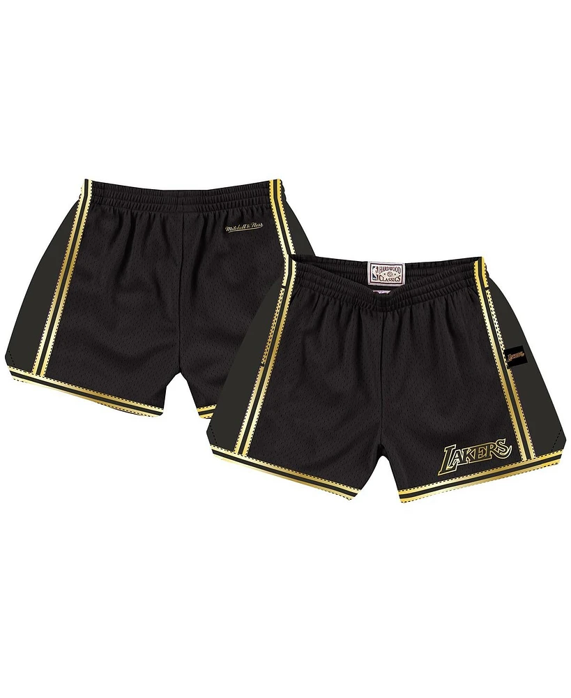 Mitchell & Ness Women's Black Los Angeles Lakers Hardwood Classics Golden Jump Shot Shorts