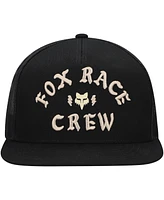 Fox Men's Black Fox Racing Race Crew Trucker Snapback Hat