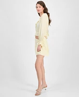 Guess Women's Shaelo Gauze Mini Skirt