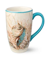Certified International Escape to the Sea 4-Pc. Mugs, Service For 4