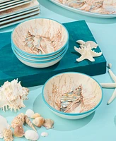 Certified International Escape to the Sea 4-Pc. Soup Bowls, Service For 4