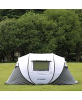 EchoSmile Camping Instant Tent, 4 Person Pop Up Water Resistant Dome Easy Setup for Hiking and Outdoor, Portable Tent with Carry B