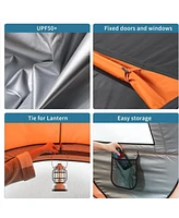 EchoSmile Camping Instant Tent, 6 Person Pop Up Tent, Water Resistant Dome Tent, Easy Setup for Camping Hiking and Outdoor, Portable Tent with Carry B
