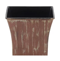Sturdy Round Plastic Planter for Outdoor Patio and Indoor Spaces
