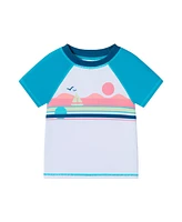 Andy & Evan Toddler Boys Toddler/Child Sailboat Graphic Rashguard Set