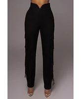Jluxlabel Women's Better Half Linen Utility Pants