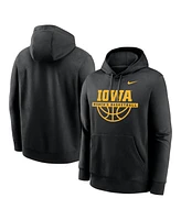 Nike Men's Black Iowa Hawkeyes Women's Basketball Club Fleece Pullover Hoodie
