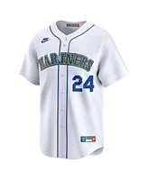 Nike Men's Ken Griffey Jr. White Seattle Mariners Throwback Cooperstown Collection Limited Jersey