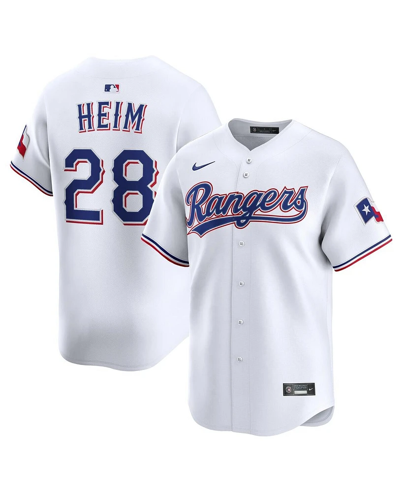Nike Men's Jonah Heim White Texas Rangers Alternate Limited Player Jersey