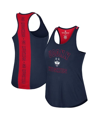Colosseum Women's Navy UConn Huskies 10 Days Tank Top