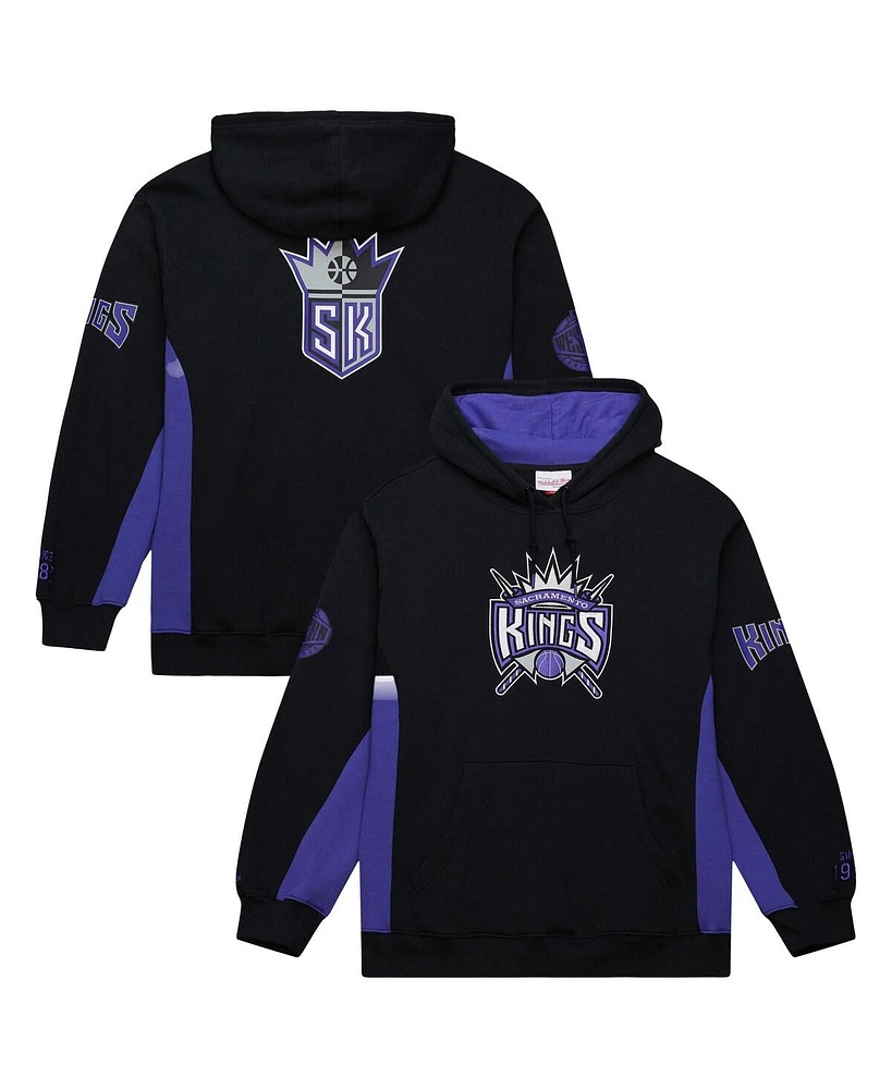 Mitchell & Ness Men's Black Sacramento Kings Hardwood Classics Team Origins Fleece Pullover Hoodie