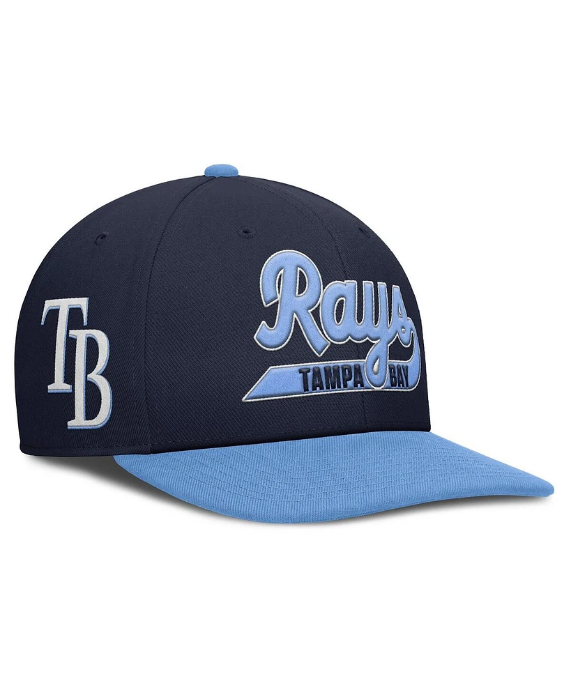 Nike Men's Navy/Light Blue Tampa Bay Rays Pro Performance Snapback Hat