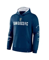 Fanatics Men's Navy San Diego Fc Penalty Kick Legacy Pullover Hoodie