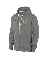 Nike Men's Charcoal Athletics Authentic Collection Travel Performance Full-Zip Hoodie