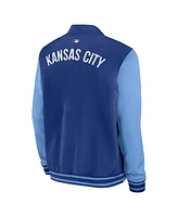 Nike Men's Royal/Light Blue Kansas City Royals Authentic Collection Dugout Full-Zip Bomber Jacket