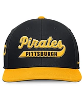 Nike Men's Black/Gold Pittsburgh Pirates Pro Performance Snapback Hat