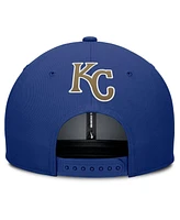 Nike Men's Gray/Royal Kansas City Royals Pro Performance Snapback Hat