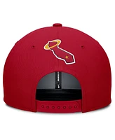 Nike Men's Gray/Red California Angels Cooperstown Collection Pro Performance Snapback Hat