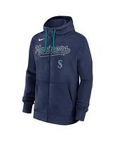 Nike Men's Navy Seattle Mariners Knockout Script Full-Zip Hoodie