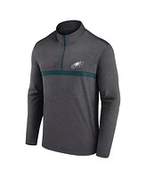 Fanatics Men's Midnight Green Philadelphia Eagles Head-to-Head Quarter-Zip Top