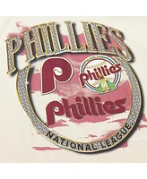 Mitchell & Ness Men's Cream Philadelphia Phillies Cooperstown Collection Crown Jewels T-Shirt