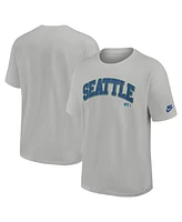 Nike Men's Silver Seattle Seahawks Rewind Max90 Statement T-Shirt
