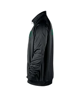 Nike Men's Black Boston Celtics Courtside Pique Club Full-Zip Track Jacket