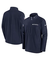 Nike Men's College Navy Seattle Seahawks Coach Half-Zip Jacket