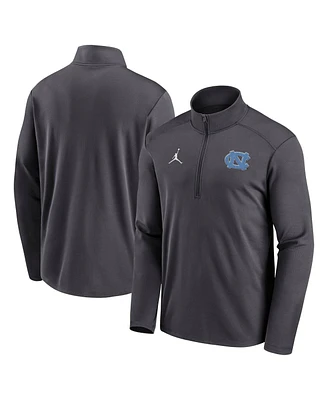 Jordan Men's Anthracite North Carolina Tar Heels Primetime Pacer Performance Half-Zip Top