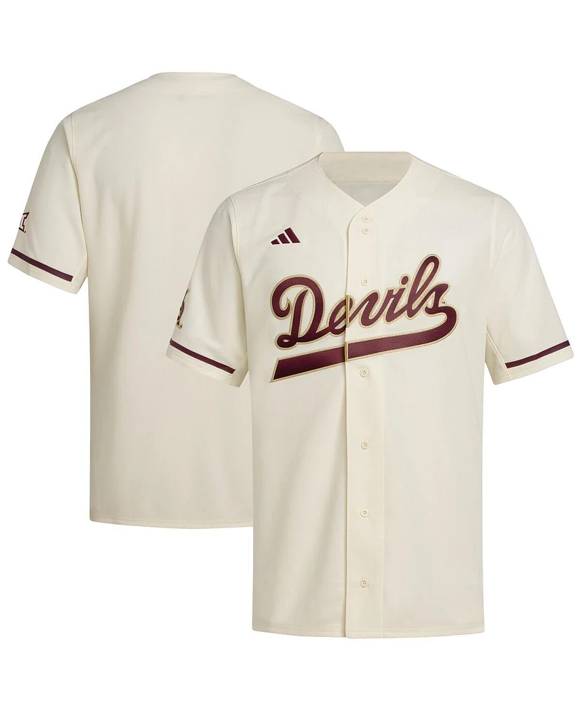 Adidas Men's Cream Arizona State Sun Devils Replica Baseball Jersey