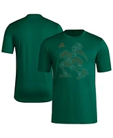 Adidas Men's Green Miami Hurricanes Locker Local Impression T-Shirt