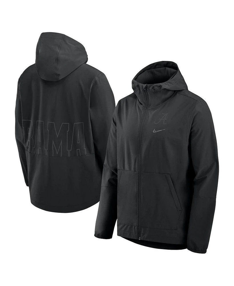 Nike Men's Black Alabama Crimson Tide Performance Full-Zip Woven Jacket