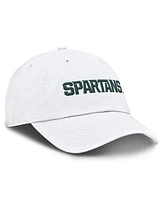 Nike Men's White Michigan State Spartans Core Club Mascot Wordmark Adjustable Hat