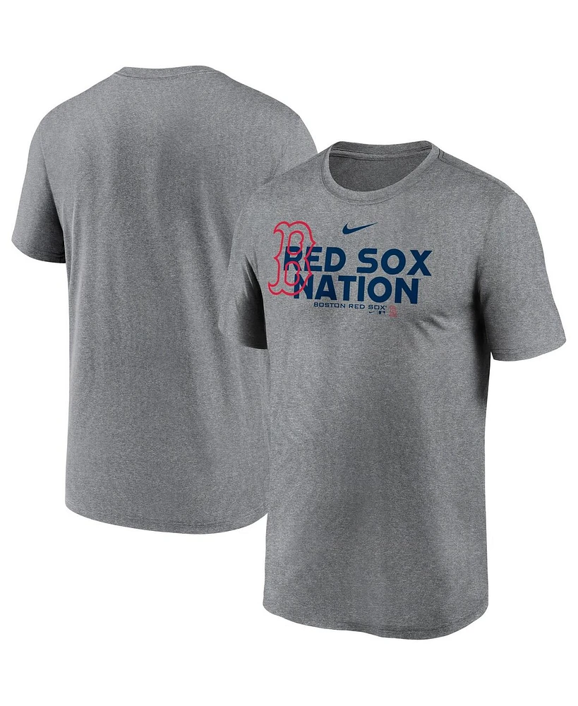 Nike Men's Heathered Charcoal Boston Red Sox Local Rep Legend Performance T-Shirt