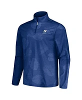 Tommy Bahama Men's Blue Chase Elliott Delray Frond Island Zone Half-Zip Jacket