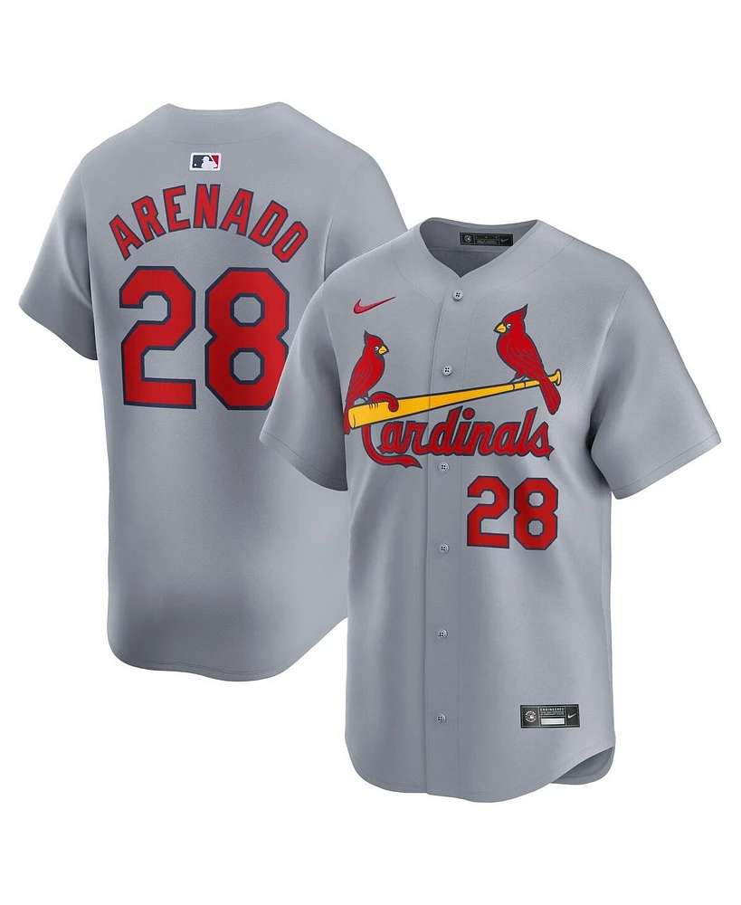Nike Men's Nolan Arenado Gray St. Louis Cardinals Away Limited Player Jersey