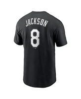 Nike Men's Bo Jackson Black Chicago White Sox Cooperstown Collection Fuse Name Number T-Shirt