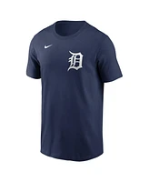 Nike Men's Javier Baez Navy Detroit Tigers Fuse Name Number T-Shirt