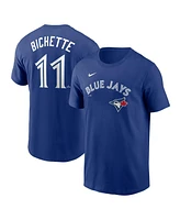 Nike Men's Bo Bichette Royal Toronto Blue Jays Fuse Name Number T-Shirt