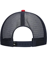 Quiksilver Men's White/Red Coop Trucker Adjustable Hat