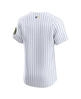 Nike Men's White Milwaukee Brewers Alternate Vapor Premier Elite Patch Jersey