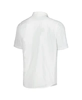 Tommy Bahama Men's White Washington Huskies Coconut Point Palm Vista Island Zone Camp Button-Up Shirt