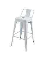 Counter Stool Chair with Footrest and Tapered Legs for Stylish and Comfortable Seating