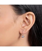 Bling Jewelry Classic Simple Basic Lever Back Round Bead Ball Drop Earrings .925 Sterling Silver