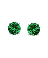 Bling Jewelry 1CTW Round Cubic Zirconia Solitaire Cz Stud Earrings