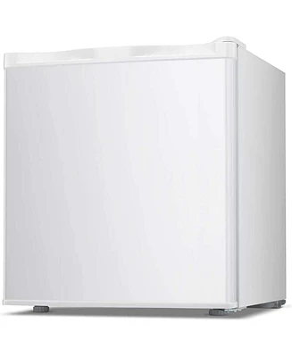 Cowsar 1.1 Cu.ft Upright Freezer , Compact Mini Freezer with Reversible Single Door, Temperature Control, Removable Shelves, White